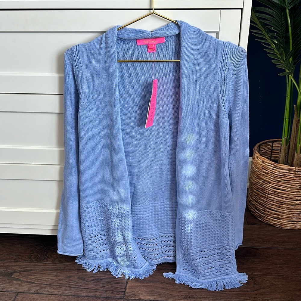 Lilly Pulitzer Noble Cardigan in Periwinkle Purple